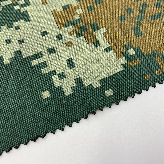 Flame-Resistant High-Temperature Carbon-Based Camouflage Printed Fabric